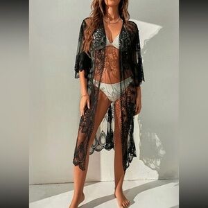 Lace Swim Cover Up